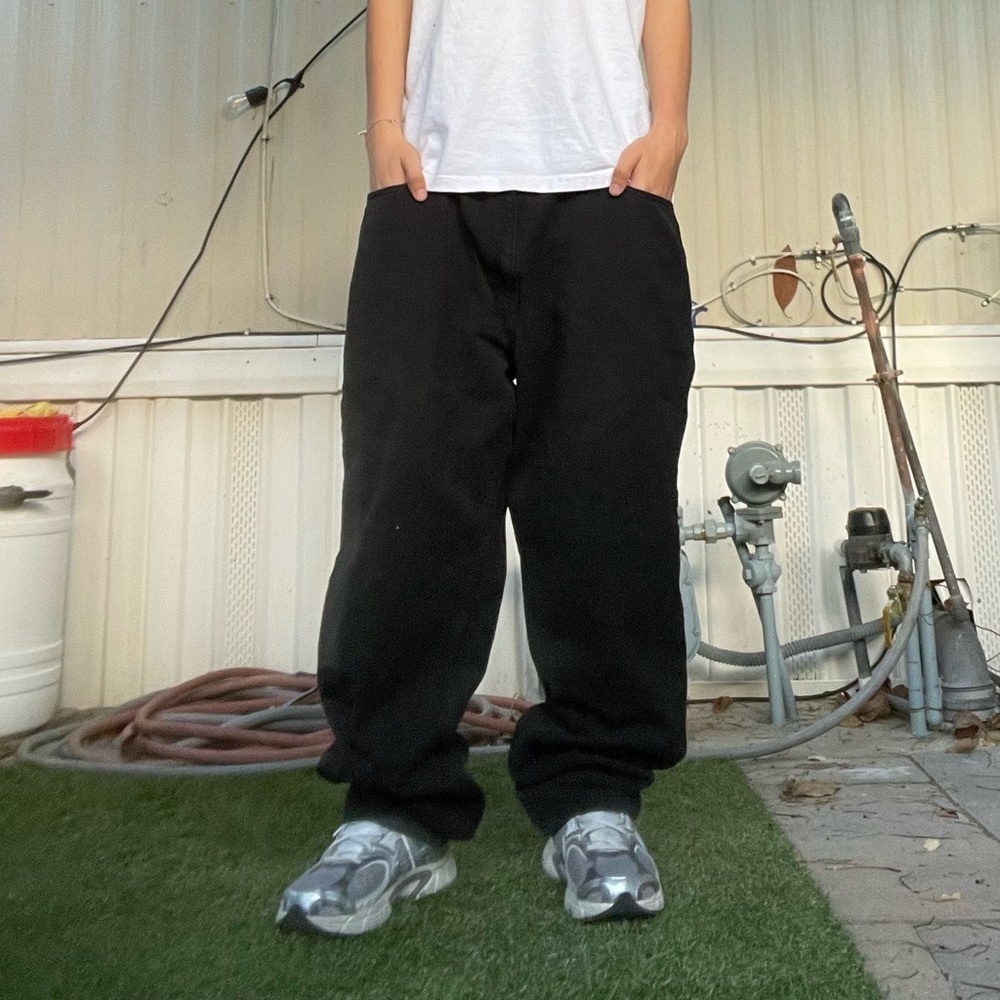 Calvin Klein Black Sweatpants with Relaxed Fit